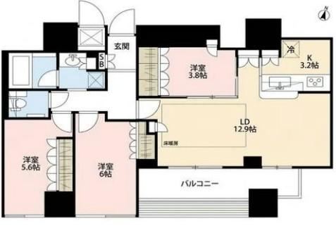 3LDK apartment in Koto Ward, Tokyo - Photo 1