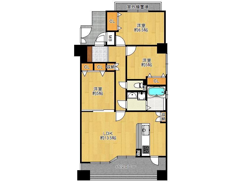 3LDK apartment in Sumiyoshi Ward, Osaka - Photo 1