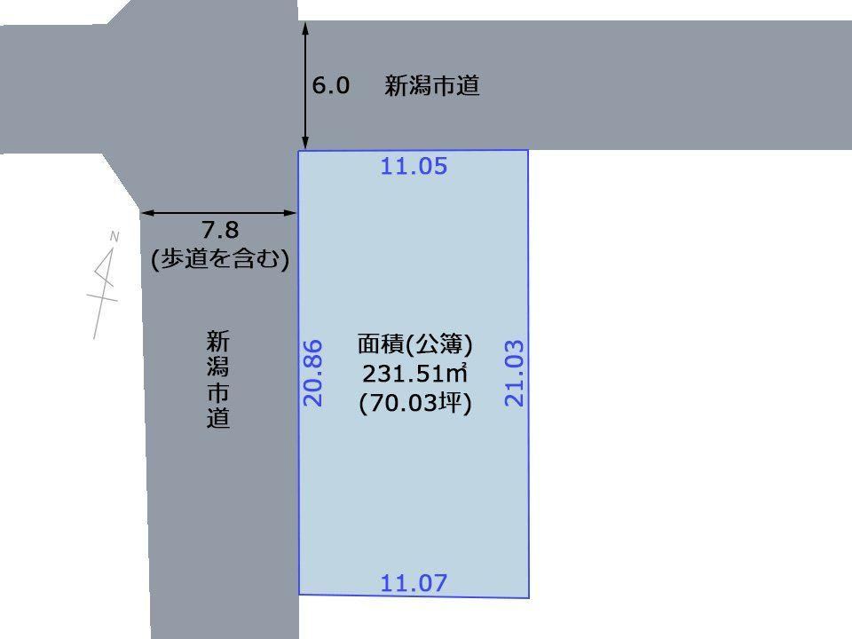 232 m² land in Higashi Ward, Niigata - Photo 1
