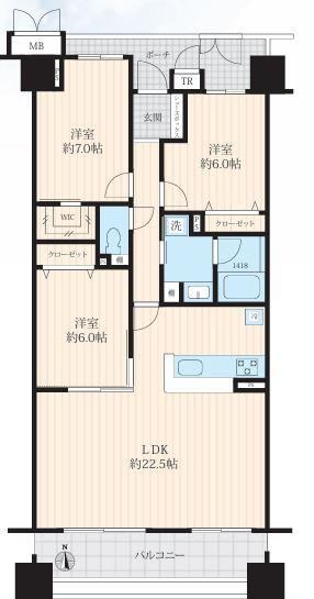 3LDK apartment in Hiratsuka, Kanagawa - Photo 1