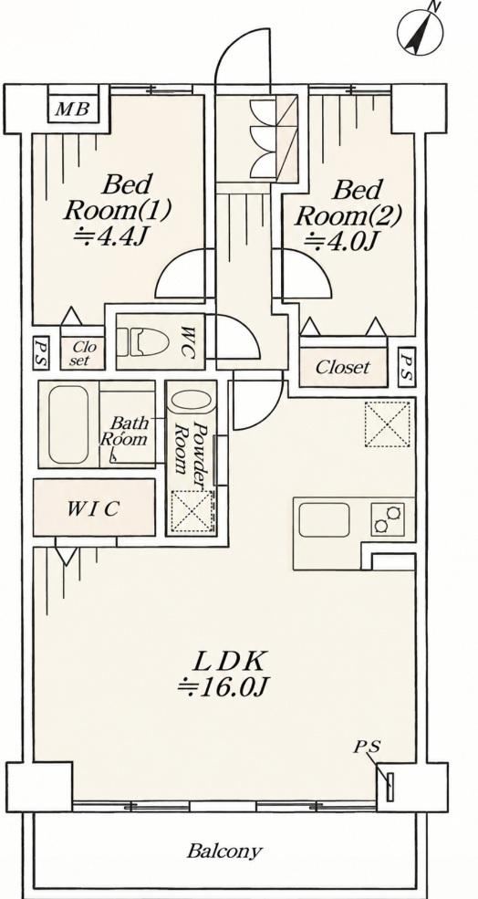 2LDK apartment in Fussa, Tokyo - Photo 1