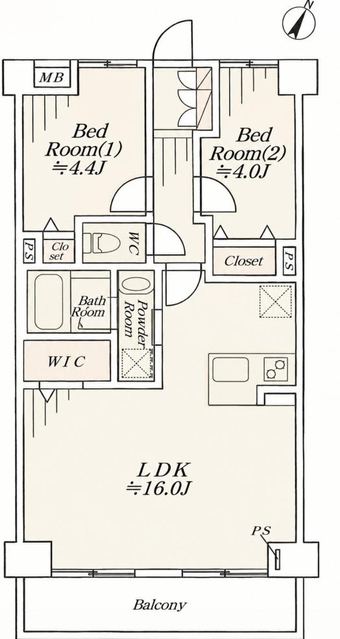 2LDK apartment in Fussa