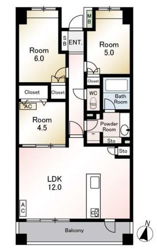 2LDK+S apartment in Kawaguchi, Saitama - Photo 1