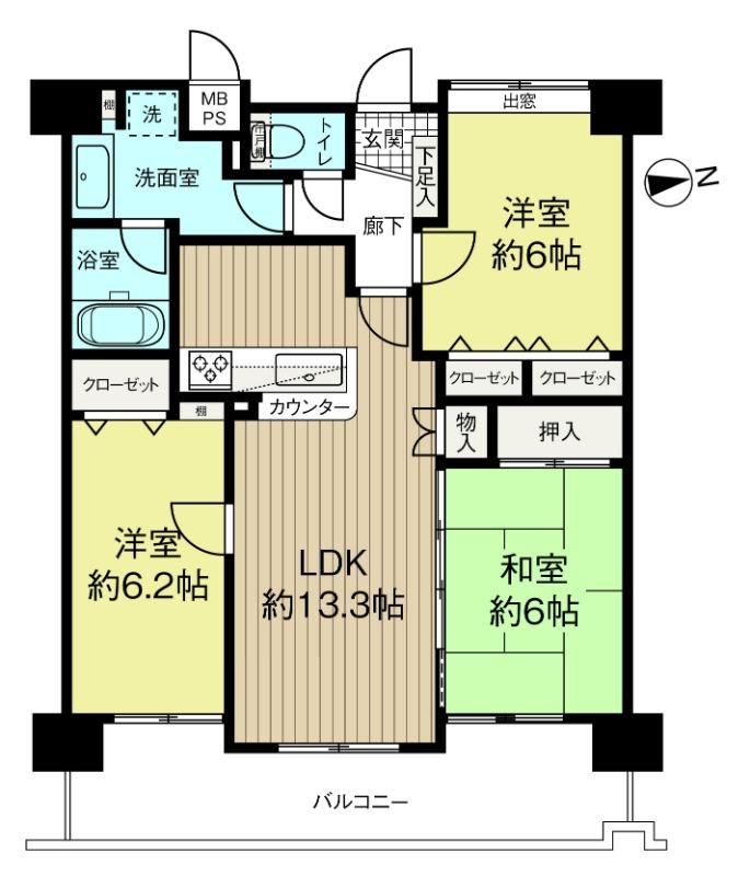 3LDK apartment in Izumi Ward, Sendai, Miyagi - Photo 1