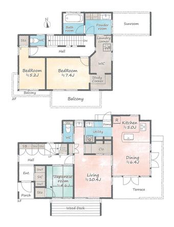 3LDK+S house in Minamialps