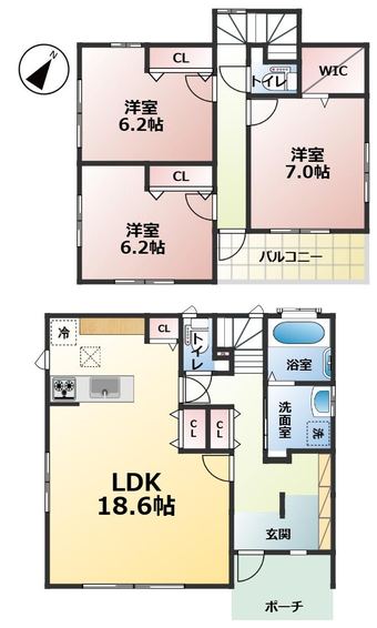 3LDK house in Togane