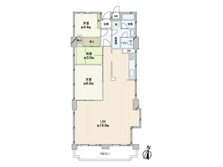 3LDK apartment in Nishinomiya, Hyogo - Photo 1