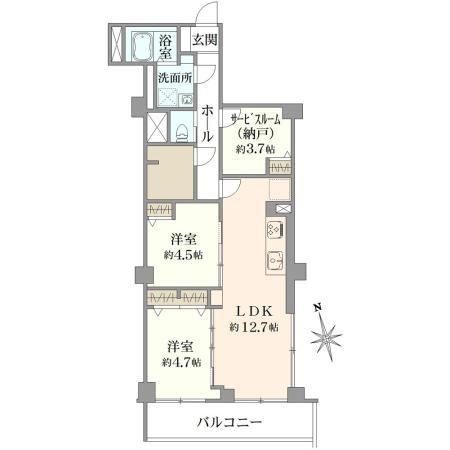 2LDK+S apartment in Nerima Ward, Tokyo - Photo 1