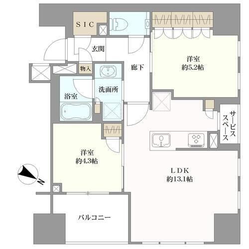 2LDK apartment in Chuo Ward, Tokyo - Photo 1