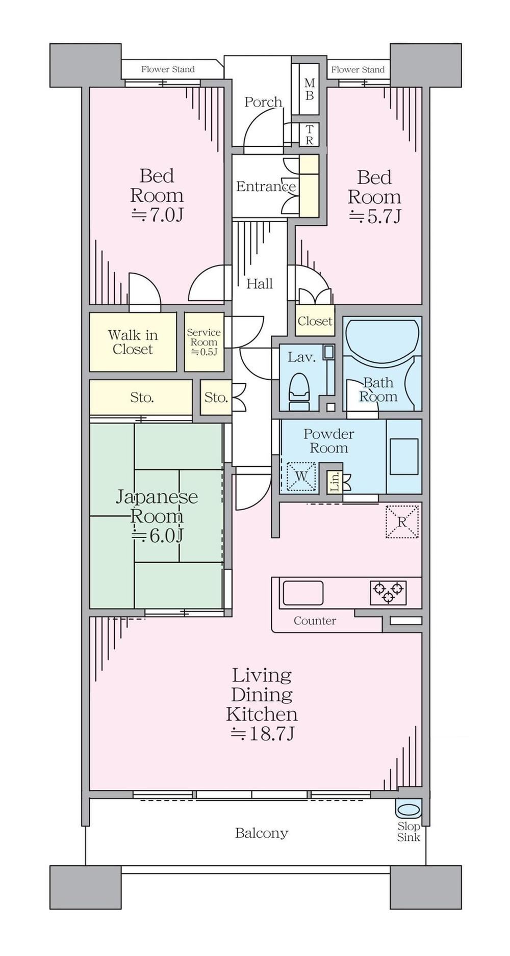 3LDK+S apartment in Tsuzuki Ward, Yokohama, Kanagawa - Photo 1