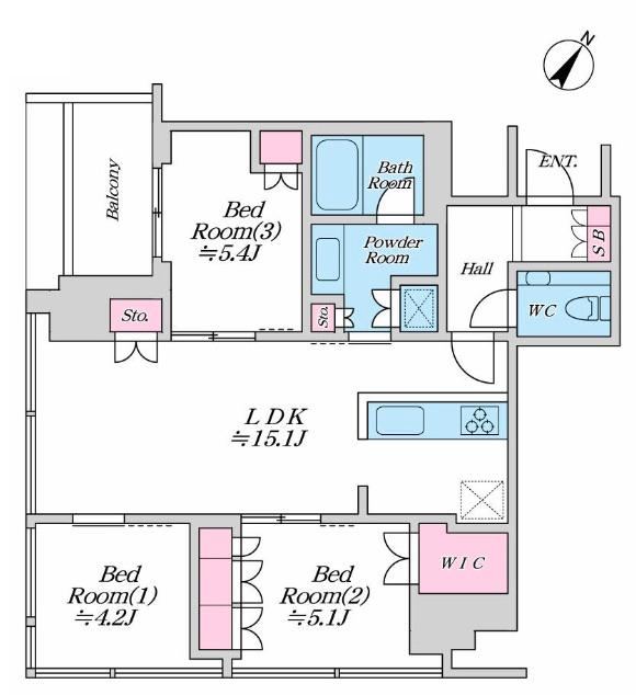 3LDK apartment in Shibuya Ward, Tokyo - Photo 1