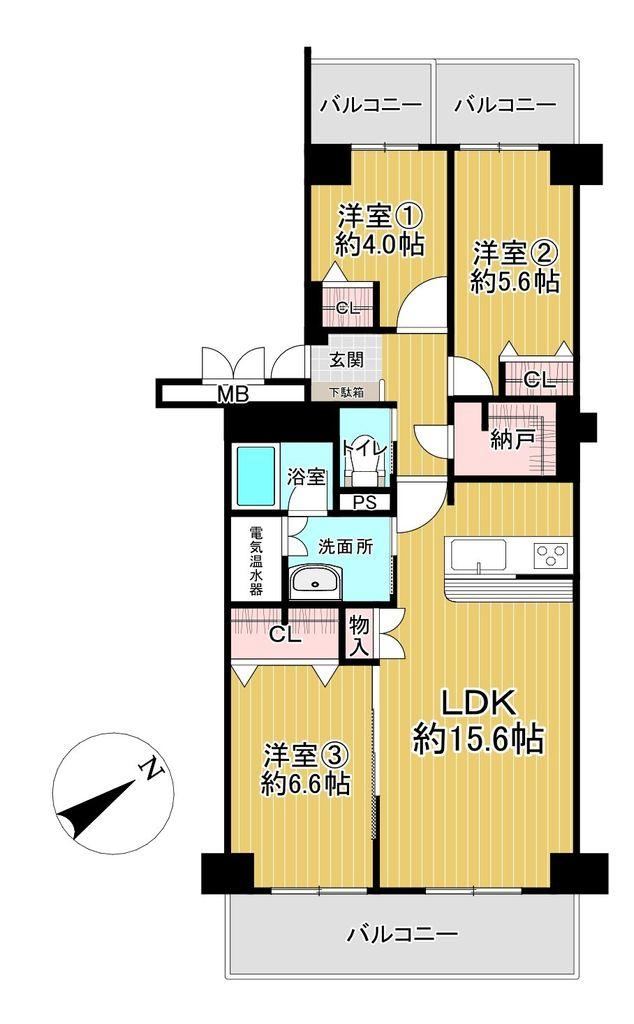 3LDK apartment in Moriyama, Shiga - Photo 1