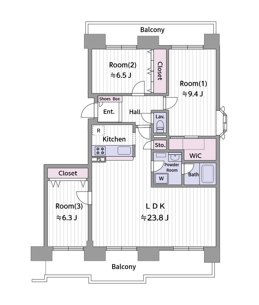 3LDK apartment in Teine Ward, Sapporo, Hokkaido - Photo 1