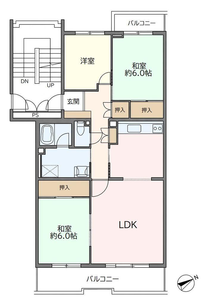 3LDK apartment in Niiza, Saitama - Photo 1