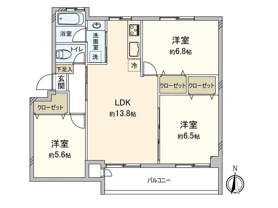3LDK apartment in Mitaka, Tokyo - Photo 1