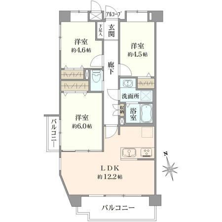 3LDK apartment in Matsudo, Chiba - Photo 1