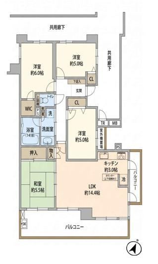 4LDK apartment in Kawagoe, Saitama - Photo 1