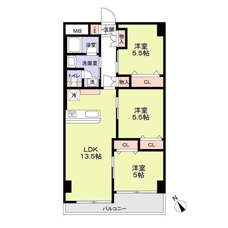 3LDK apartment in Yodogawa Ward, Osaka - Photo 1