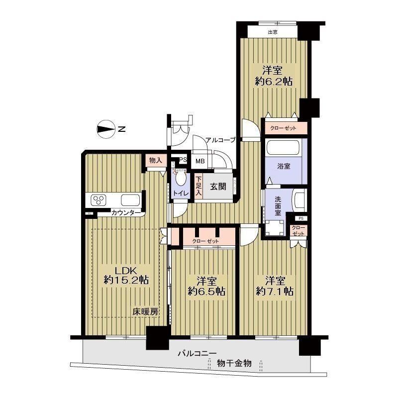 3LDK apartment in Toyonaka, Osaka - Photo 1