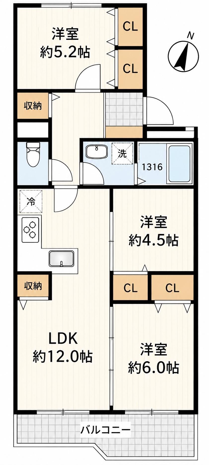 3LDK apartment in Fukushima Ward, Osaka - Photo 1