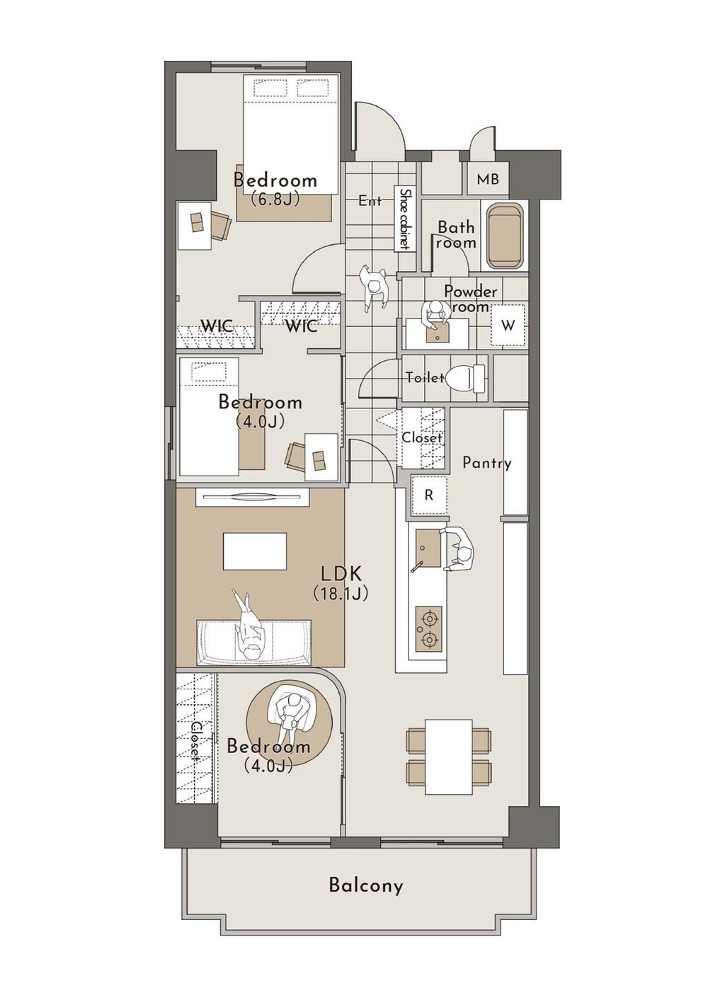 3LDK apartment in Takarazuka, Hyogo - Photo 1