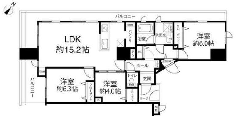 3LDK apartment in Naka Ward, Yokohama, Kanagawa - Photo 1