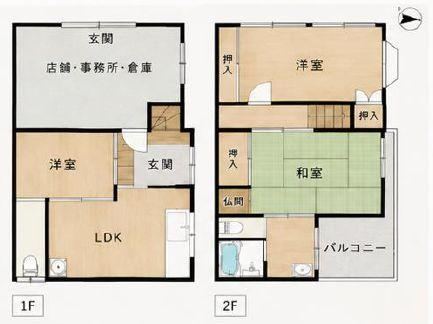 3LDK+S house in Ino Ward, Osaka - Photo 1