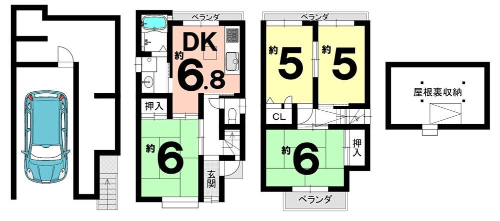 4DK house in Ukyo Ward, Kyoto - Photo 1