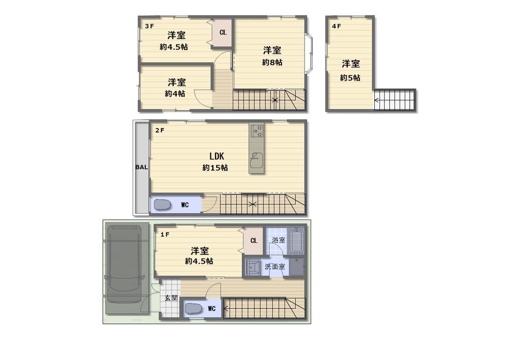 5LDK house in Hirano Ward, Osaka - Photo 1