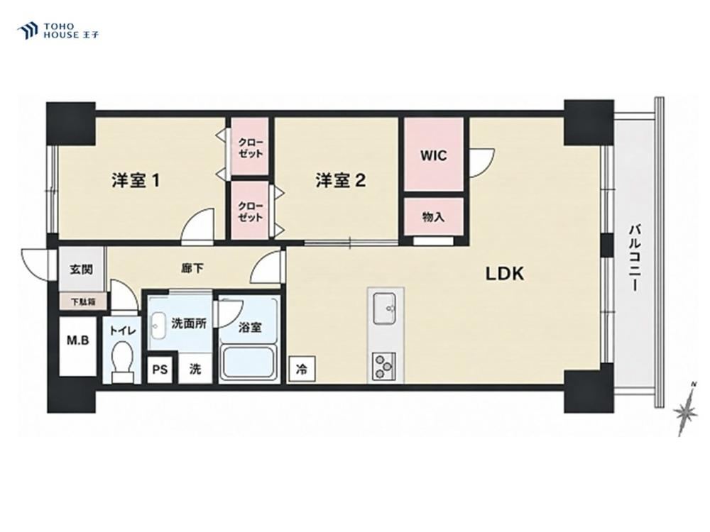 2LDK+S apartment in Koto Ward, Tokyo - Photo 1