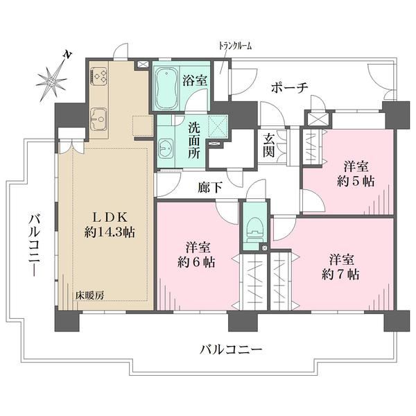 3LDK apartment in Setagaya Ward, Tokyo - Photo 1