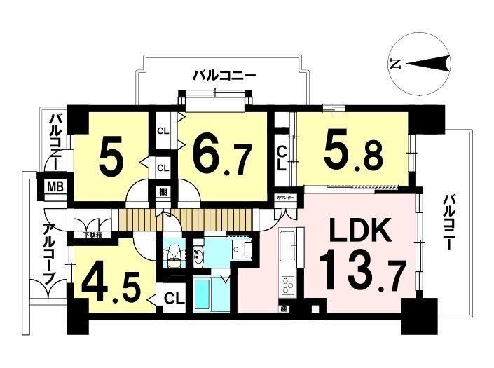 4LDK apartment in Gifu, Gifu - Photo 1