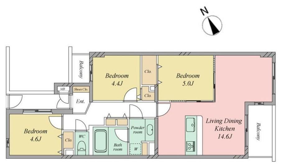 3LDK apartment in Chofu, Tokyo - Photo 1