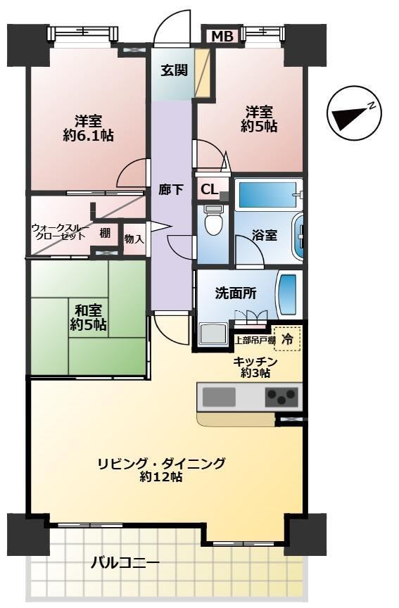 3LDK apartment in Koga, Ibaraki - Photo 1