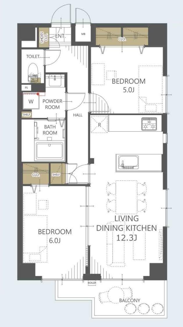 2LDK apartment in Adachi Ward, Tokyo - Photo 1