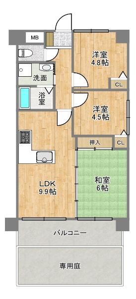 3LDK apartment in Akashi, Hyogo - Photo 1