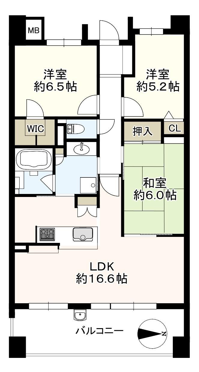 3LDK apartment in Suita, Osaka - Photo 1