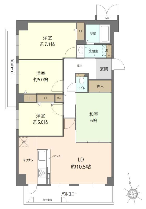 4LDK apartment in Otsu, Shiga - Photo 1