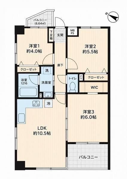 3LDK apartment in Ota Ward, Tokyo - Photo 1