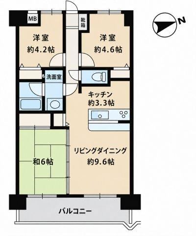 3LDK apartment in Minami Ward, Sagamihara, Kanagawa - Photo 1