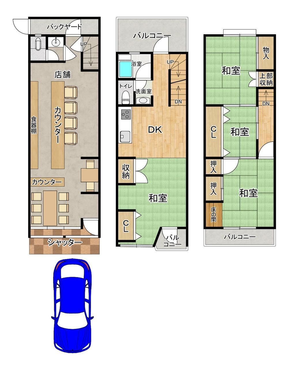 4DK+S house in Abeno Ward, Osaka - Photo 1