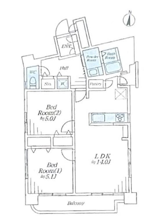 2LDK apartment in Itabashi Ward, Tokyo - Photo 1
