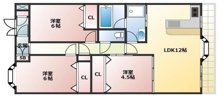 3LDK apartment in Minami Ward, Sakai, Osaka - Photo 1