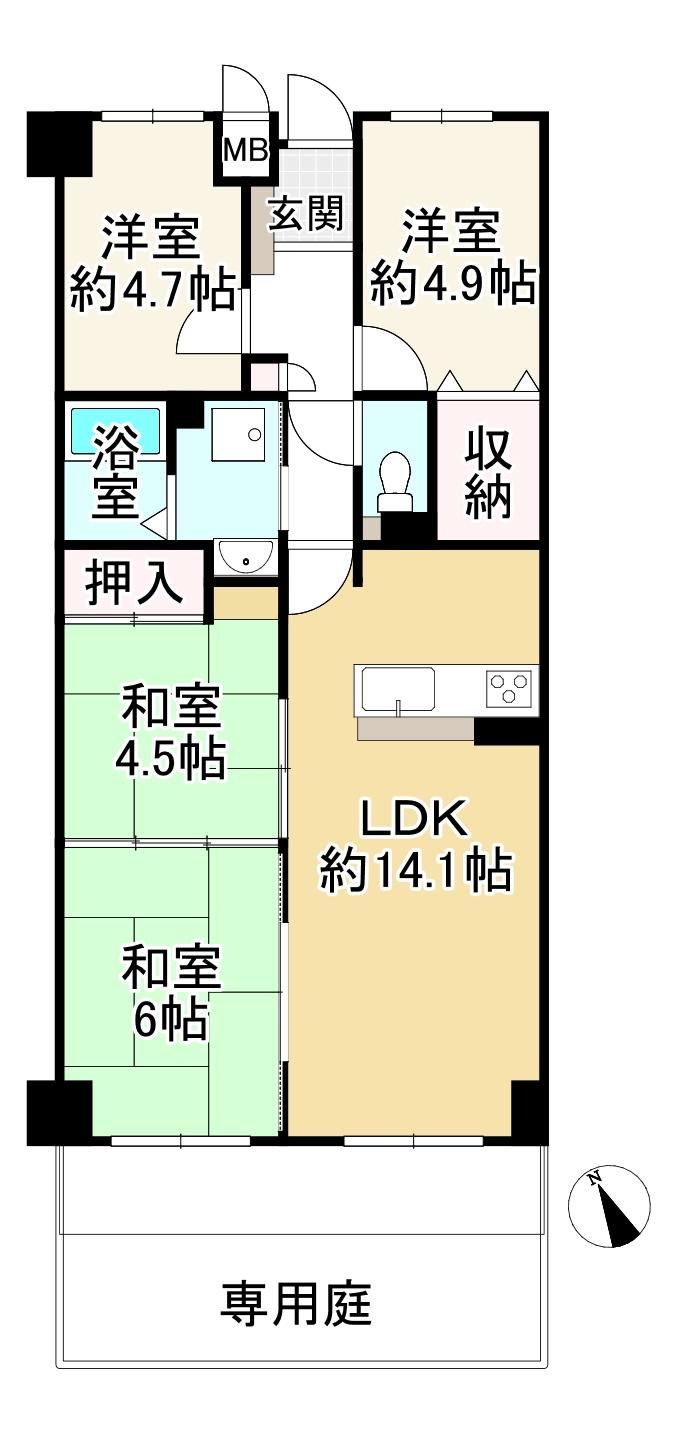 4LDK apartment in Higashi Ward, Sakai, Osaka - Photo 1
