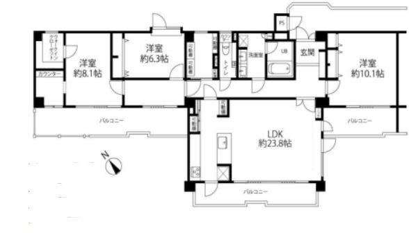 3LDK apartment in Setagaya Ward, Tokyo - Photo 1