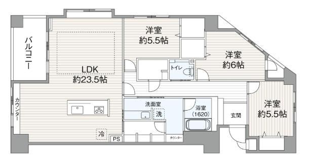 3LDK apartment in Chuo Ward, Fukuoka - Photo 1