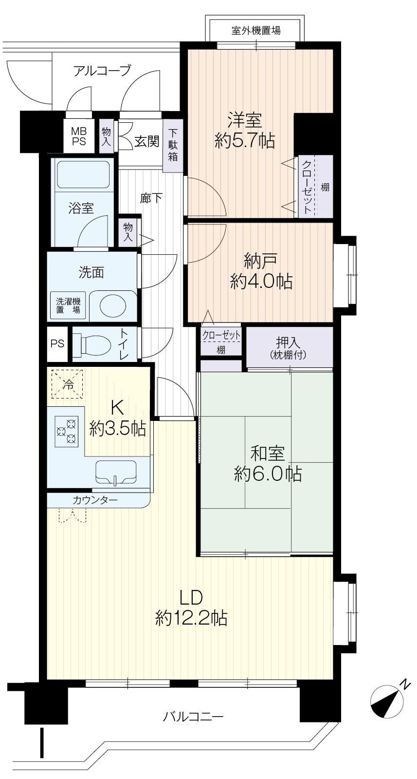2LDK+S apartment in Kawagoe, Saitama - Photo 1