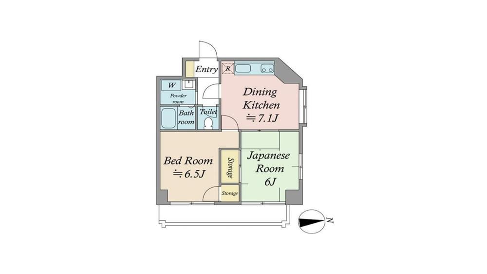 2DK apartment in Higashimatsuyama, Saitama - Photo 1