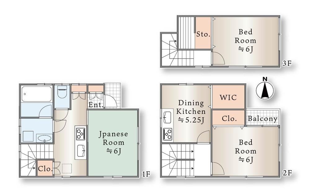 3DK house in Katsushika Ward, Tokyo - Photo 1