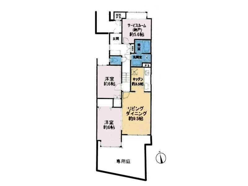2LDK+S apartment in Naka Ward, Yokohama, Kanagawa - Photo 1